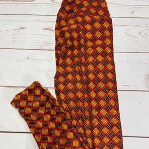 LuLaRoe OS Print Leggings New!  Never worn!
